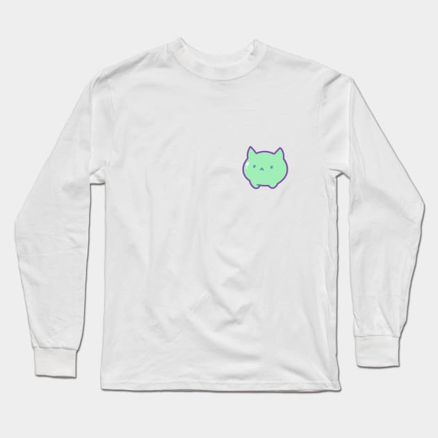 Lil' Green Guy Long Sleeve T-Shirt by Jellygeist